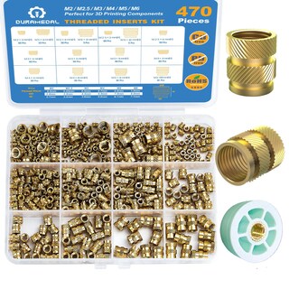Foto 1 | Foto 1 | Insertos Roscados Duramedal  470 Piezas  Inserto Térmico De Latón M2-m6 - Venta Internacional.