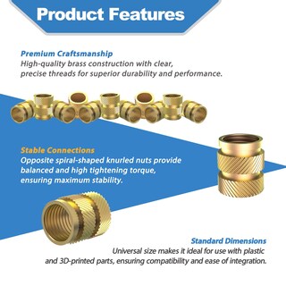 Foto 3 | Foto 3 | Insertos Roscados Duramedal  470 Piezas  Inserto Térmico De Latón M2-m6 - Venta Internacional.