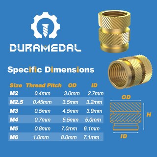 Foto 4 | Foto 4 | Insertos Roscados Duramedal  470 Piezas  Inserto Térmico De Latón M2-m6 - Venta Internacional.