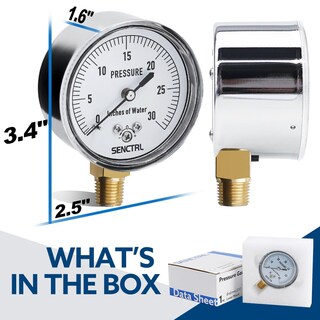 Foto 5 | Foto 5 | Manómetro Senctrl 0-30 Cmh2o  Baja Presión  2.5'' - Venta Internacional.