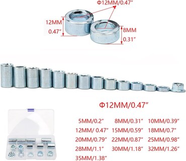 Foto 3 | Foto 3 | Bujes De Acero Con Manguito Espaciador Mokuo M12 De 10.9 Tornillos  13 Piezas - Venta Internacional.