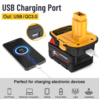 Foto 3 | Foto 3 | Convertidor Adaptador De Batería Dm18d Para Herramientas Dewalt 18v - Venta Internacional.