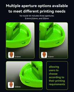 Foto 5 | Foto 5 | Kit De Boquillas Para Impresora 3d Creality K2 Plus Unicorn 0 4 Mm  1 Unidad - Venta Internacional.