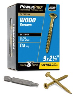 Foto 1 | Foto 1 | Tornillos Para Madera Power Pro 48598 #9 X 5 7 Cm Premium Outdoor 113 Unidades - Venta Internacional.