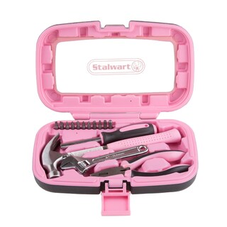 Foto 1 | Foto 1 | Juego De Herramientas Stalwart De 15 Piezas Para El Hogar Con Funda De Transporte Color Rosa - Venta Internacional.