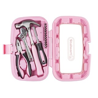 Foto 5 | Foto 5 | Juego De Herramientas Stalwart De 15 Piezas Para El Hogar Con Funda De Transporte Color Rosa - Venta Internacional.