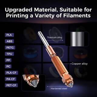 Foto 5 | Foto 5 | Kit De Boquillas Para Impresora 3d Creality K1c Upgrade De 0 4 Mm (1 Unidad) - Venta Internacional.