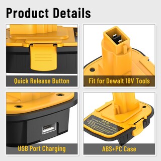 Foto 4 | Foto 4 | Adaptador De Batería Dm18d Para Dewalt 18v Tools X2 - Venta Internacional.