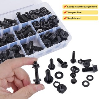 Foto 4 | Foto 4 | Surtido De Tornillos Y Tuercas Para Brida Gternity 292 Piezas Métricas - Venta Internacional.