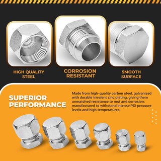 Foto 3 | Foto 3 | Kit De Surtido Aquaaulos  64 Unidades  Tapón Y Tapón Jic Con Rosca Abocinada De 37° - Venta Internacional.