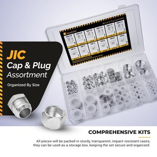 Foto 7 | Foto 7 | Kit De Surtido Aquaaulos 64 Unidades Tapón Y Tapón Jic Con Rosca Abocinada De 37° - Venta Internacional.