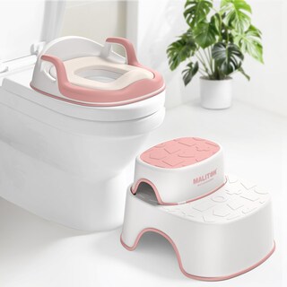 Foto 1 | Foto 1 | Asiento Para Ir Al Baño Maliton Con Taburetes Para Niños Pequeños Color Rosa - Venta Internacional.