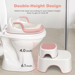 Foto 3 | Foto 3 | Asiento Para Ir Al Baño Maliton Con Taburetes Para Niños Pequeños Color Rosa - Venta Internacional.