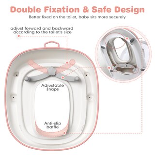 Foto 4 | Foto 4 | Asiento Para Ir Al Baño Maliton Con Taburetes Para Niños Pequeños Color Rosa - Venta Internacional.