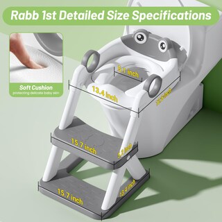 Foto 4 | Foto 4 | Asiento De Entrenamiento Para Ir Al Baño Rabb 1st Frog Upgrade 2 En 1 Para Niños - Venta Internacional.