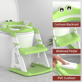 Foto 7 | Foto 7 | Asiento Para Ir Al Baño Meulife Upgrade 2 En 1 Color Verde - Venta Internacional.