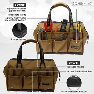 Foto 2 | Foto 2 | Bolsa De Herramientas Coreflex Coreflex De 14 Pulgadas De Boca Ancha Para Múltiples Usos - Venta Internacional.