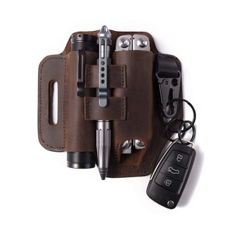 Foto 1 | Foto 1 | Organizador Multiherramienta De Piel Gentlestache Edc Con Funda Para Cinturón - Venta Internacional.