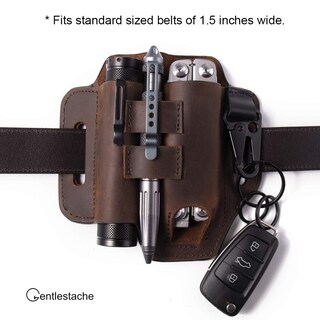 Foto 3 | Foto 3 | Organizador Multiherramienta De Piel Gentlestache Edc Con Funda Para Cinturón - Venta Internacional.