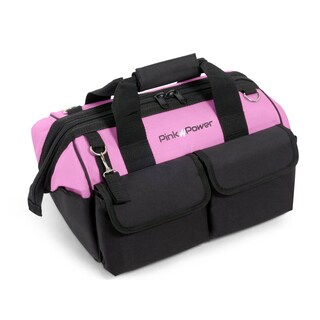 Foto 1 | Foto 1 | Bolsa Para Herramientas Pink Power De 16 Pulgadas Con 22 Bolsillos De Almacenamiento - Venta Internacional.