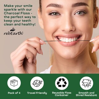Foto 4 | Foto 4 | Hilo Dental Rebearth  Carbón Natural De Limpieza Profunda Con Menta  30 M - Venta Internacional.