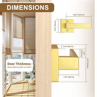 Foto 3 | Foto 3 | Palancas De Puerta Ficticias Probrico Gold 6 Paquetes Resistentes Para Interiores - Venta Internacional.