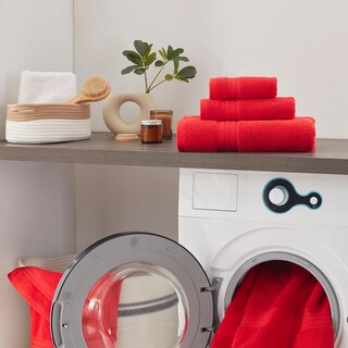 Foto 2 | Foto 2 | Juego De Toallas Cozyart Algodón Turco Rojo 650 G/m² 6 Piezas - Venta Internacional.