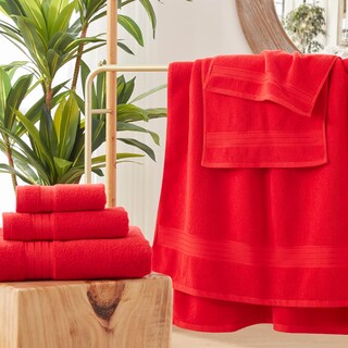 Foto 7 | Foto 7 | Juego De Toallas Cozyart Algodón Turco Rojo 650 G/m² 6 Piezas - Venta Internacional.