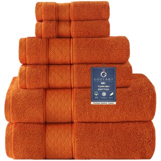 Foto 1 | Foto 1 | Juego De Toallas De Baño Cozyart Orange 6 Piezas 100% Algodón Turco - Venta Internacional.