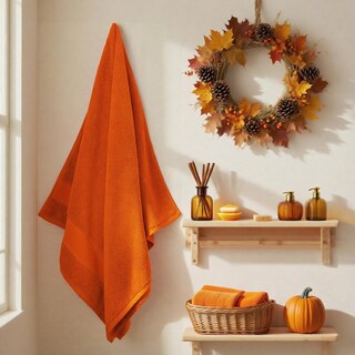 Foto 3 | Foto 3 | Juego De Toallas De Baño Cozyart Orange 6 Piezas 100% Algodón Turco - Venta Internacional.