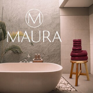 Foto 7 | Foto 7 | Juego De Toallas De Baño Maura De Algodón Turco Burdeos 8 Piezas - Venta Internacional.