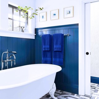 Foto 4 | Foto 4 | Juego De Toallas De Baño Cozyart Royal Blue 6 Piezas 100% Algodón Turco - Venta Internacional.