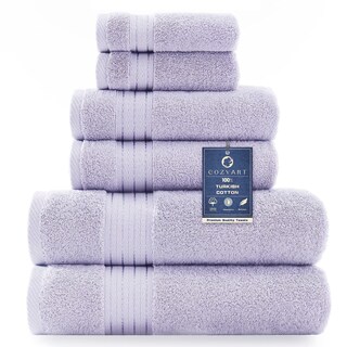 Foto 1 | Foto 1 | Juego De Toallas Cozyart Lavender Luxury Algodón Turco 650 G/m² 6 Unidades - Venta Internacional.