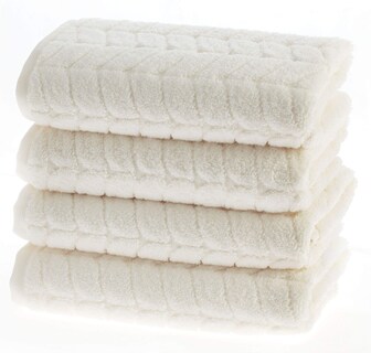 Foto 1 | Foto 1 | Juego De Toallas De Baño Bagno Milano Algodón Turco 4 Toallas De Mano Color Crema - Venta Internacional.