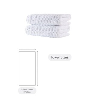 Foto 3 | Foto 3 | Juego De Toallas De Baño Bagno Milano De Algodón Turco Blanco 2 Piezas - Venta Internacional.