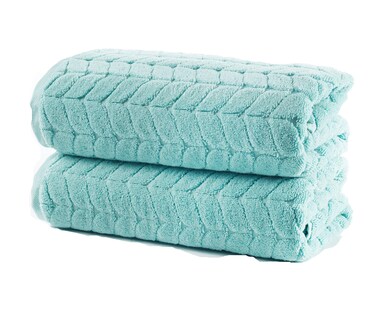 Foto 3 | Foto 3 | Juego De Toallas De Baño Bagno Milano Algodón Turco Verde Aguamarina 2 Piezas - Venta Internacional.