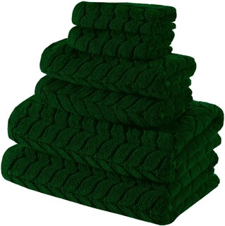 Foto 1 | Foto 1 | Juego De Toallas De Baño Bagno Milano De Algodón Turco 6 Piezas Color Verde Real - Venta Internacional.