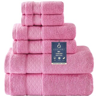 Foto 1 | Foto 1 | Juego De Toallas De Baño Cozyart Pink 6 Piezas 100% Algodón Turco - Venta Internacional.