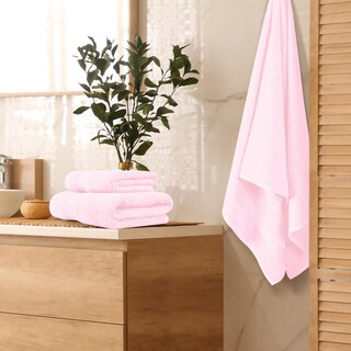 Foto 2 | Foto 2 | Juego De Toallas Belizzi Home Ultra Soft Paquete De 3 Algodón Rosa - Venta Internacional.