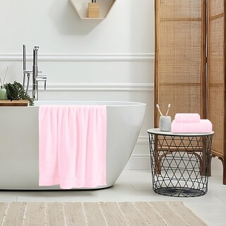 Foto 4 | Foto 4 | Juego De Toallas Belizzi Home Ultra Soft Paquete De 3 Algodón Rosa - Venta Internacional.