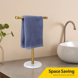 Foto 3 | Foto 3 | Soporte Para Toallas Waydeli Gold Con Base De Mármol De Acero 304 - Venta Internacional.