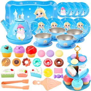 Foto 2 | Foto 2 | Set De Fiesta De Té Innocheer Para Niñas De 3 A 8 Años Con Temática De Princesa - Venta Internacional.