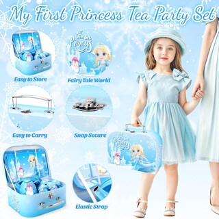 Foto 4 | Foto 4 | Set De Fiesta De Té Innocheer Para Niñas De 3 A 8 Años Con Temática De Princesa - Venta Internacional.