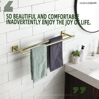 Foto 3 | Foto 3 | Toalleros De Baño Kokosiri Dobles 61 Cm Color Dorado - Venta Internacional.