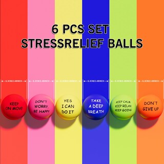 Foto 5 | Foto 5 | Bolas Antiestrés Almah Motivational Para Niños Y Adultos (paquete De 24) - Venta Internacional.