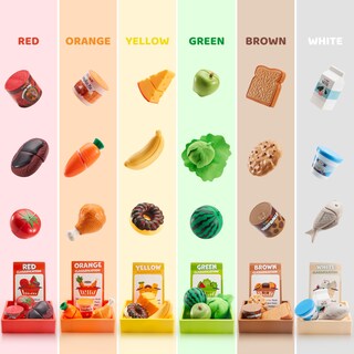 Foto 3 | Foto 3 | Juego De Clasificación De Colores Montessori Lalalark Lalalark Con Estante 3+ Y - Venta Internacional.