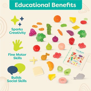 Foto 4 | Foto 4 | Set De Libros Pretend Play Food & Board B. Toys Foodie Fun 2+ - Venta Internacional.