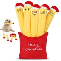 Juguete Keeric Christmas Para Perros  Paquete De 5 Patatas Fritas De Peluche Con Chirriador - Venta Internacional.