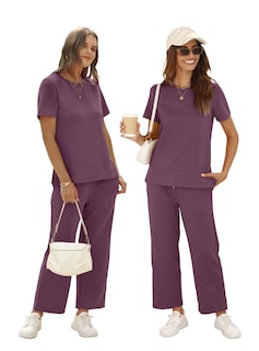 Foto 4 | Foto 4 | Conjunto De Salón De Viaje Outfit Xieerduo De 2 Piezas Para Mujer Color Morado Talla M - Venta Internacional.