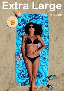 Foto 3 | Foto 3 | Toalla De Playa Widdonen De Microfibra Ligera Sin Arena - Venta Internacional.